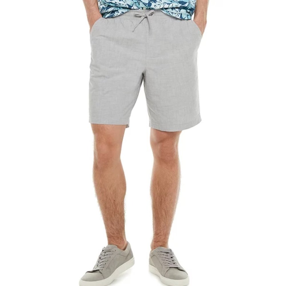 Sonoma 9" Cotton Dock Shorts in Gray Malange